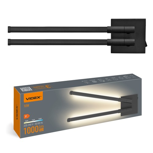 10W LED væg/loftlampe - Sort, CCT, 3 lyskulører