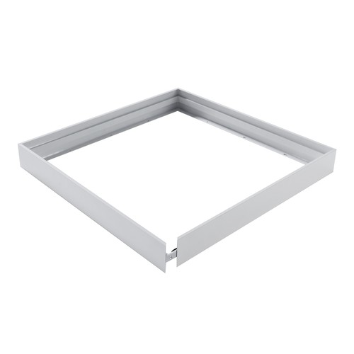 Høj ramme til 60x60 LED panel - Samles hurtigt, uden synlige skruer, hvid kant, 65mm høj