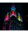 20W RGB LED Projektør - Inkl fjernbetjening, IP65 udendørs, sort
