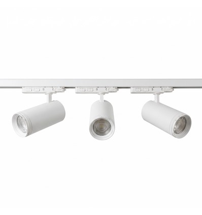 3-Faset ZoomCCT skinnesæt - 1m, Hvid, 3-spots, inkl. lyskilde