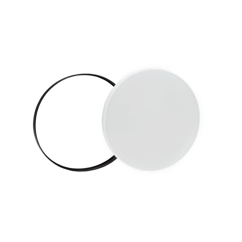 Spectrum 32W LED loftslampe - Ø38cm, Højde: 5,2cm, hvid kant, inkl. sort ring