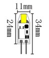 LEDlife SILI1.1 G4 LED pære - 1,1W, 12V AC/DC, G4