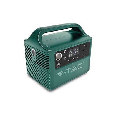 Se Restsalg: V-TAC Transportabel strømforsyning/Powerbank - 252Wh, 20A, 3.2 kg - Farve : Grøn hos LEDProff DK