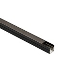 Aluprofil til akustikpanel, 1,2 meter i længden, leveres med sort matteret cover, 10x10mm