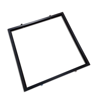 Indbygningsramme til 60x60 LED panel - Sort, Ny model, passer til Troldtekt uden tilpasning