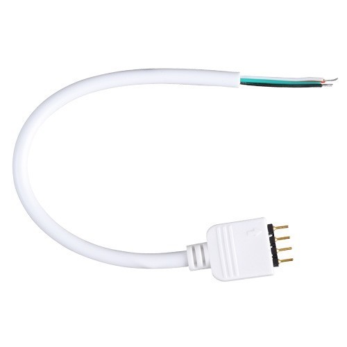 Fleksibel RGB stik til RGB LED strips - 4 pin, 12V / 24V