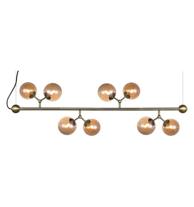 Outlet: Halo Design - Atom Langbord Oxid med 8 glas 8XG9