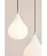 Halo Design - DROPS Pendel Ø23 opal Glas / Alu