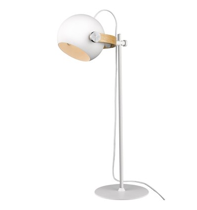 Outlet: Halo Design - D.C Bordlampe Ø18 E27, hvid / eg