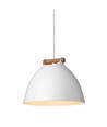 Outlet: Halo Design - ÅRHUS pendel Ø24cm E27, Hvid / Træ