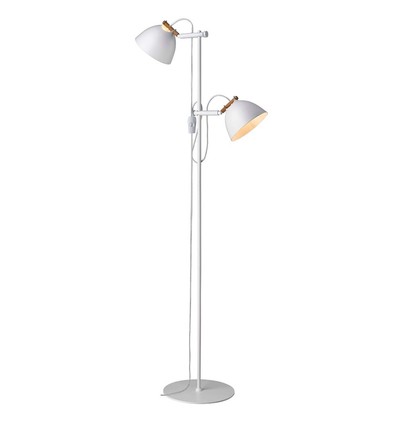 Halo Design - ÅRHUS gulvlampe 2L  Ø18 G9,  Hvid / Træ