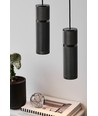 Halo Design - Halo- the pendant Cylinder pendel i Metal gun black Ø12 2,5m kabel