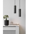 Halo Design - Halo- the pendant Cylinder pendel i Metal gun black Ø12 2,5m kabel