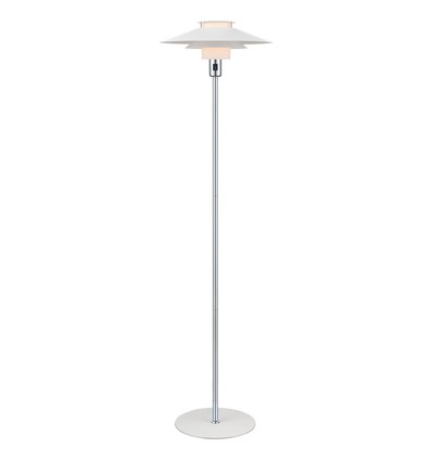 Halo Design - RIVOLI gulvlampe Ø40 hvid/krom