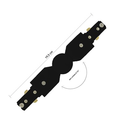 Halo Design - Midter tilslutning Halo Track sort