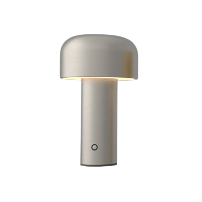 Se LEDlife Mushroom bordlampe - Sølv, genopladelig, touch dæmpbar, IP20 - Dæmpbar : Dæmpbar, Kulør : Varm hos LEDProff DK