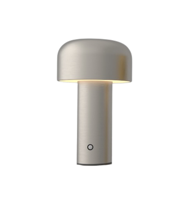 LEDlife Mushroom bordlampe - Sølv, genopladelig, touch dæmpbar, IP20