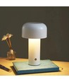 LEDlife Mushroom bordlampe - Sølv, genopladelig, touch dæmpbar, IP20