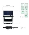 Spectrum 2W LED solcelle projektør - Indbygget batteri, med sensor, udendørs