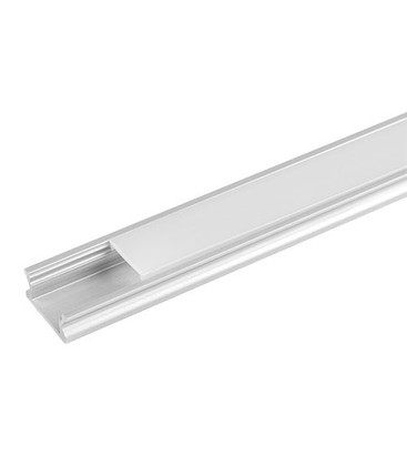 Aluprofil Flad til LED strips, 2 meter i længden kun 6mm -