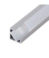 Aluprofil 45 Grader Hjørneprofil til LED strips, 2 meter i længden - 18 mm bredde