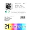 Restsalg: Universal label A4 70 x42,3 21*etiket - kompatibel med Avery 3652
