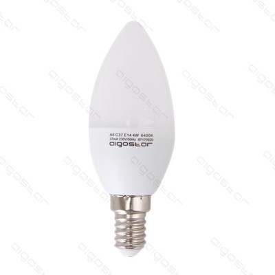 Restsalg: Aigostar E14 - 6W LED pære, C37 A5, 480 Lumen, Varm Hvid