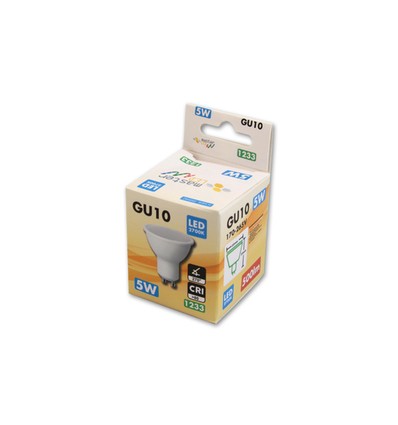 Outlet: GU10 - 5W LED Spot, 400 Lumen, varm/neutral hvid