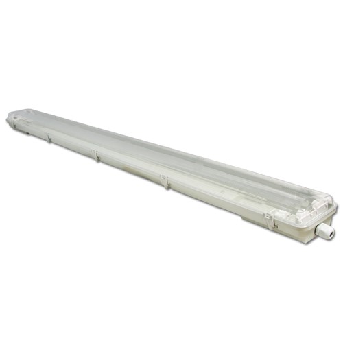Vandtæt armatur med rør - 2x18w LED rør inkluderet - 120 cm 3600 Lumen
