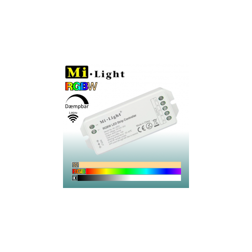 Restsalg: Mi-Light, RGBW controller til LED Strips, 2,4Ghz