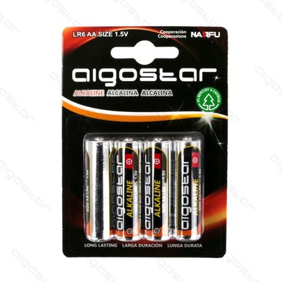 Billede af Restsalg: 4 stk Aigostar LR6 AA Batteri, 1,5V
