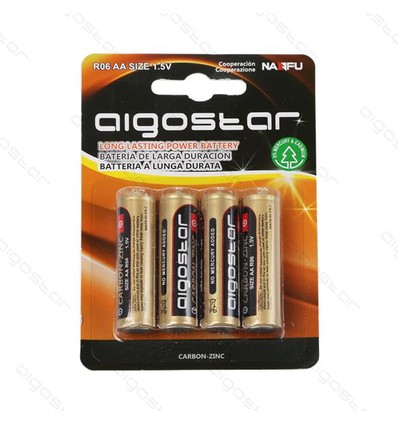 Restsalg: 4 stk Aigostar R6 AA Batteri, 1,5V