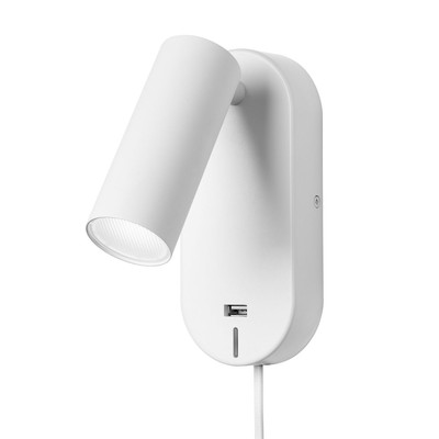 5: EGO LED Væglampe med USB og Touch dæmp, 4,5W, Nielsen Light - hvid