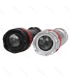 Restsalg: LED lommelygte i sort eller sølv, 30 lumen, bruger 3xAAA batterier