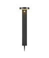 Nordlux Rica rund bedlampe med solceller, sort