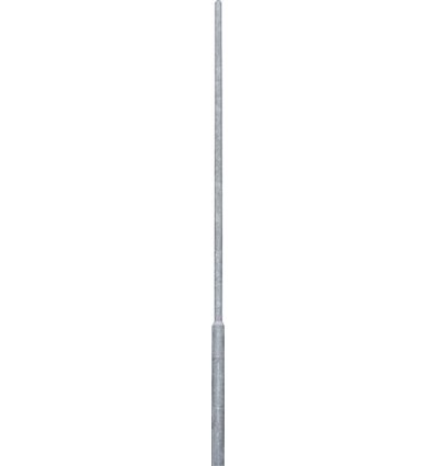 Bertled mast, 3,0 meter, for nedgravning, uden boring, Ø60 mm top, Ø108mm bund
