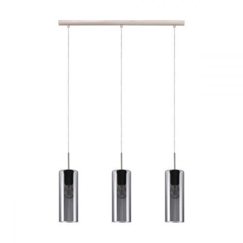 Pendel lampe I Røget glas look, 3xE27 - EGLO SELVINO