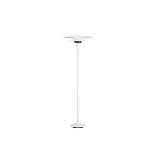 DIABLO Gulvlampe, E27, hvid/messing