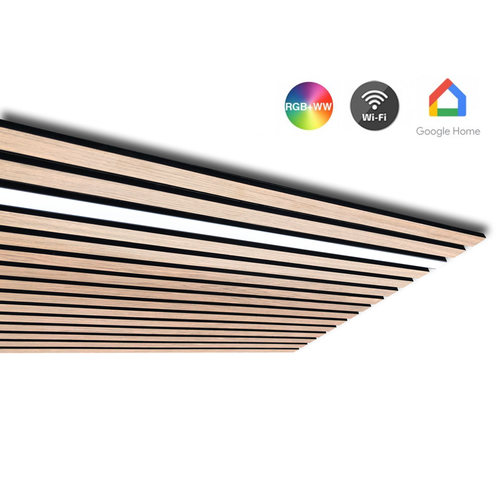 ledlys sæt til Akustikpanel - 5 meter ledstrip RGB+WW, inkl aluprofiler