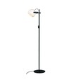 Halo Design - D.C Gulvlampe Ø18, Opalic / Sort Eg, højde 150 cm.