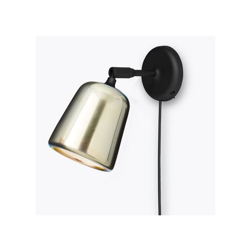 New Works - E14 væglampe i gult stål
