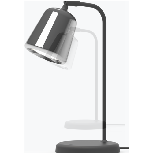 New Works - E14 Bordlampe i stål med dæmper