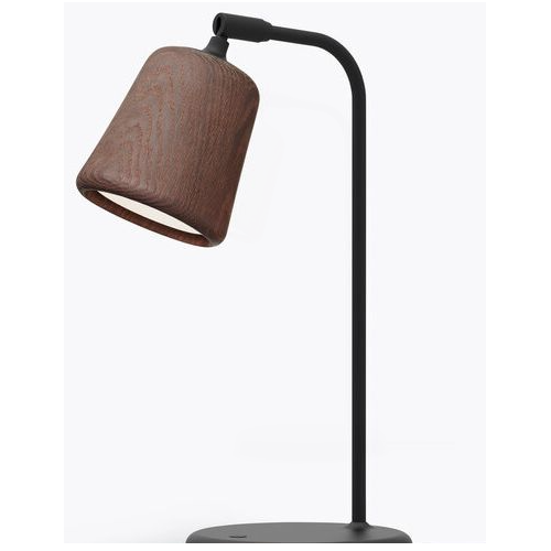 New Works - E14 Bordlampe i røget Eg