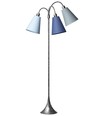 E27 TRAFIK gulvlampe, Nielsen Light - Dalablå, turkis, lyseblå