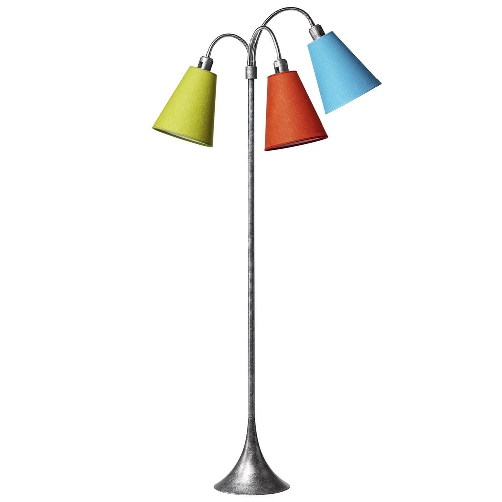 9: E27 TRAFIK gulvlampe, Nielsen Light - Orange, turkis, lime