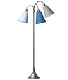 E27 TRAFIK gulvlampe, Nielsen Light - Turkis, lyseblå, petroleum