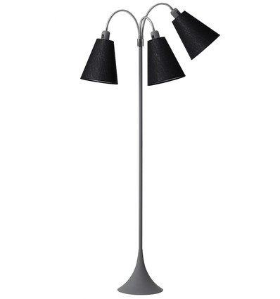 E27 TRAFIK gulvlampe, Nielsen Light - Grå - Sort