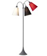 E27 TRAFIK gulvlampe, Nielsen Light - Grå - Hvid, sort, rød