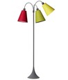 E27 TRAFIK gulvlampe, Nielsen Light - Grå - Lime, gul, rød