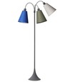 E27 TRAFIK gulvlampe, Nielsen Light - Grå - Sand, oliven, kornblå